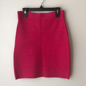 BCBG Pink Bandage Skirt